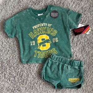 •NWT•Stranger Things•Toddler Shirt & Short Set| 18m